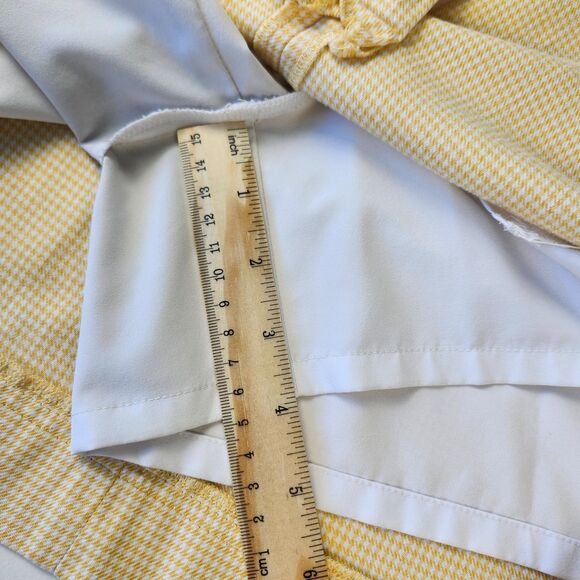 Cutter & Buck Yellow Gingham Stretch Golf Skort Size 8 Tennis Prep - Picture 7 of 8